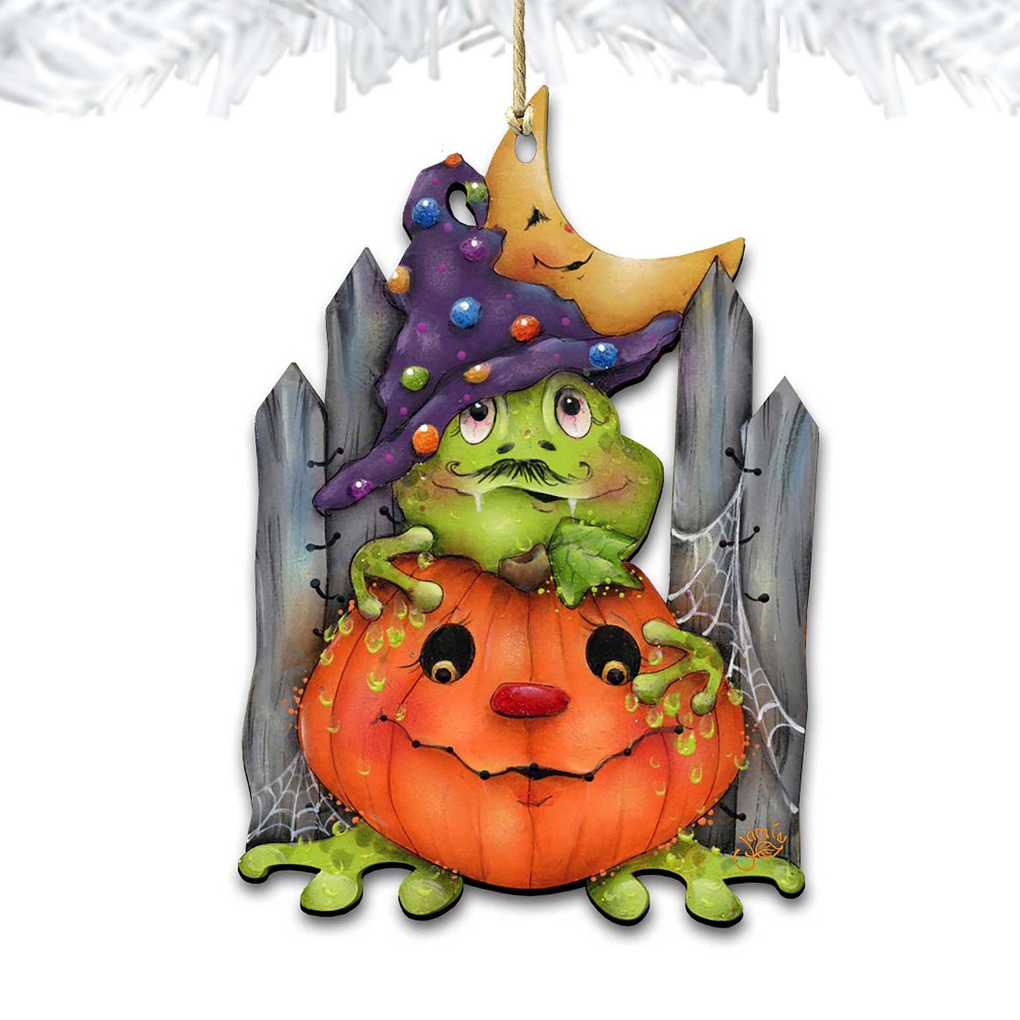 Jeepers Creepers Wooden Ornaments Halloween by Jamie Mills-Price - Thanksgiving Halloween Decor - 8457403