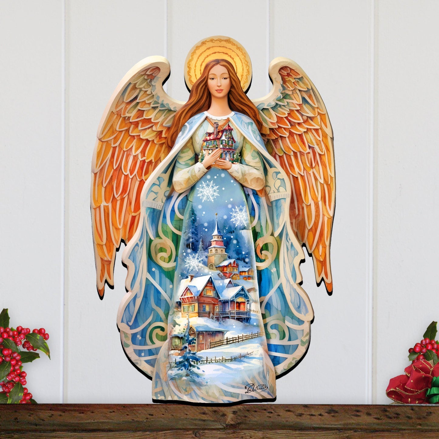 Blessing Home Angel Holiday Door Decor by G. Debrekht - Christmas Decor - 8611021H