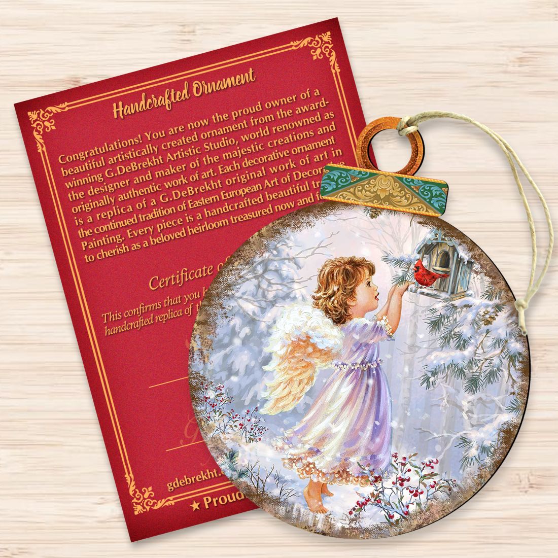 Little Christmas Joy Wooden Ornaments by Gelsinger - Nativity Holiday Decor - 8021118-1622