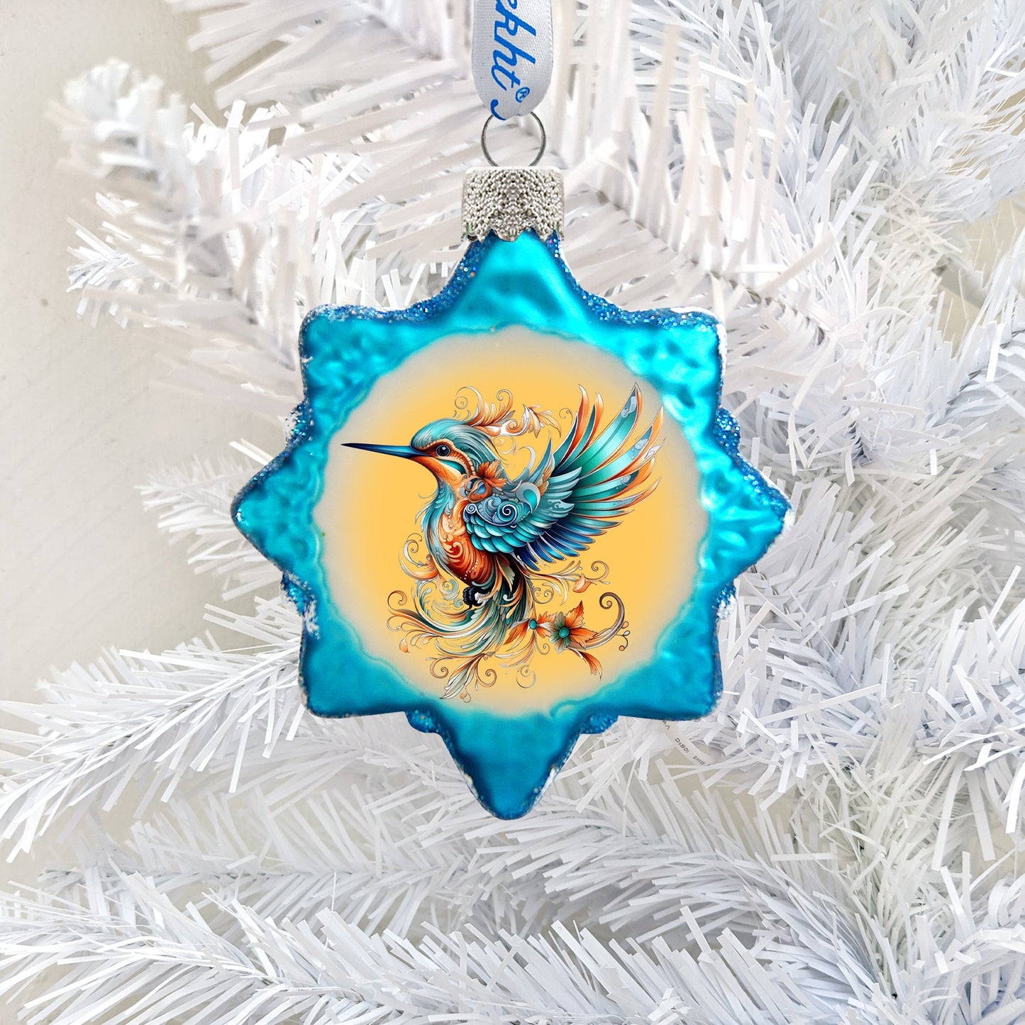 Fairy Bird Mercury Glass Ornaments by G. Debrekht - Christmas Decor - 776026