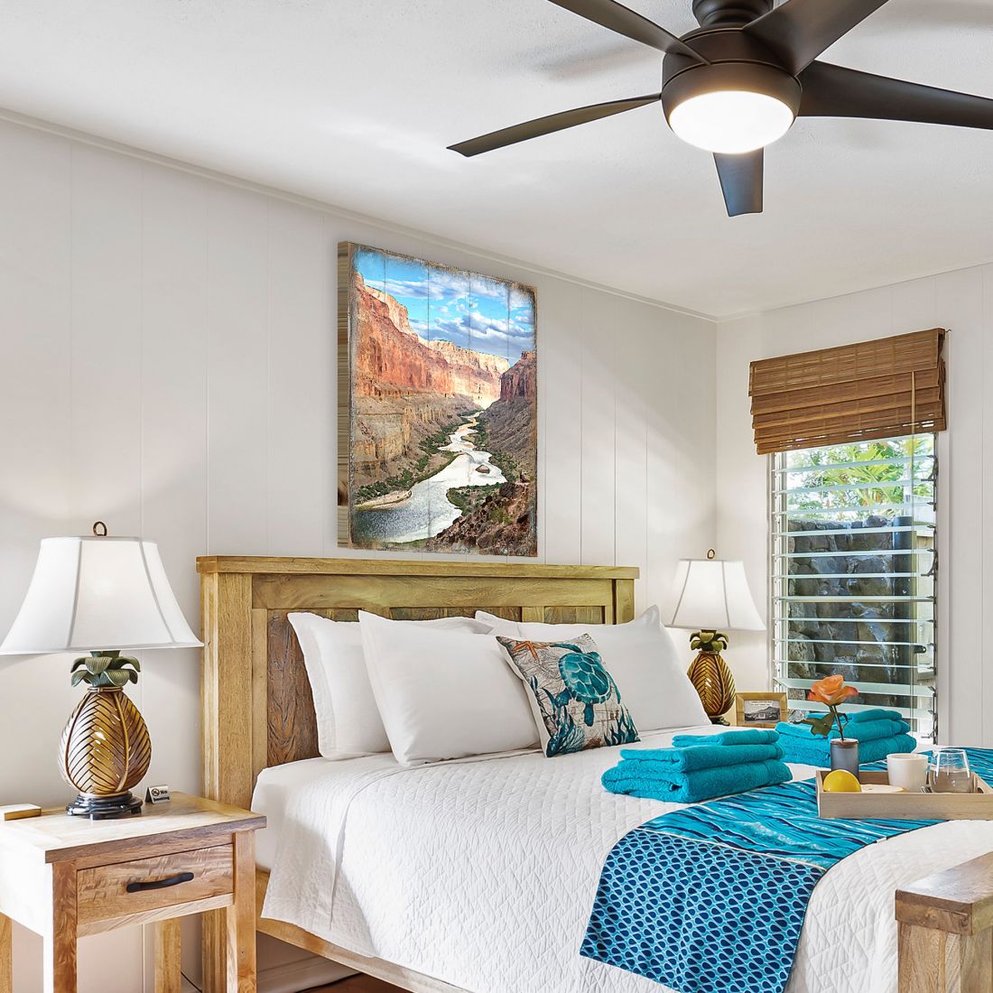 Canyon River Art Wooden Wall Art by Nature Wonders - Nature Wildlife Decor  - 95279B