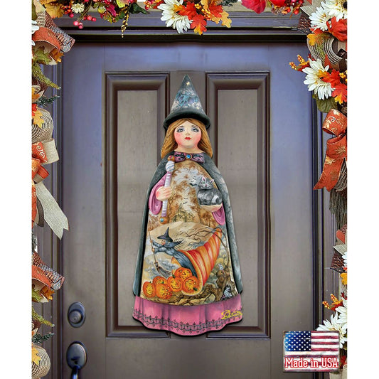 Witch Halloween Door Decor by G. DeBrekht - Thanksgiving Halloween Decor - 8114170H