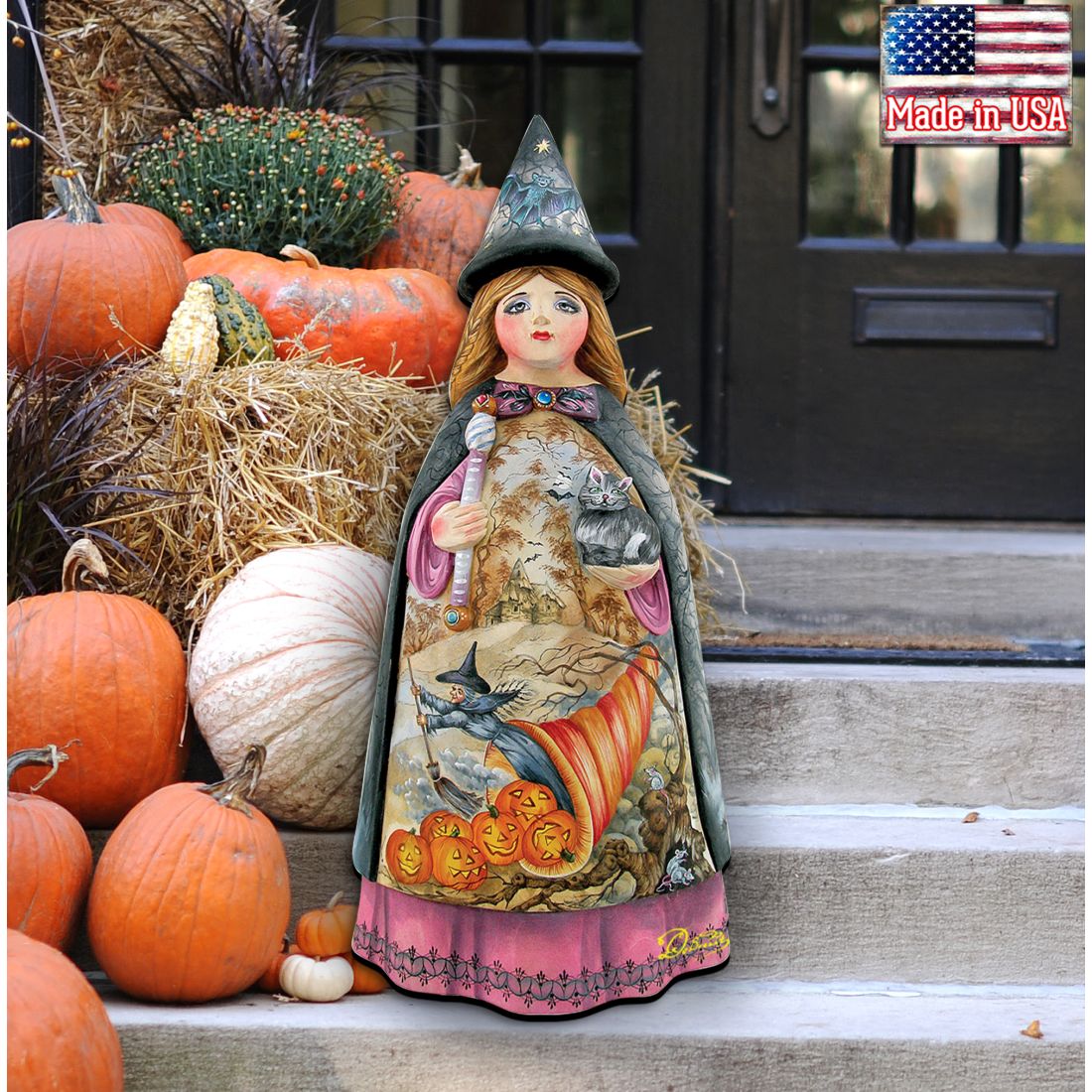 Witch Halloween Door Decor by G. DeBrekht - Thanksgiving Halloween Decor - 8114170H