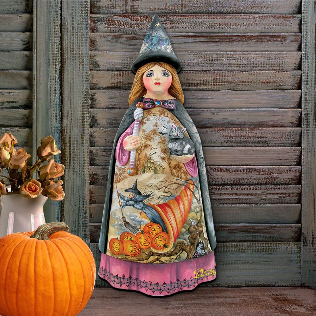 Witch Halloween Door Decor by G. DeBrekht - Thanksgiving Halloween Decor - 8114170H