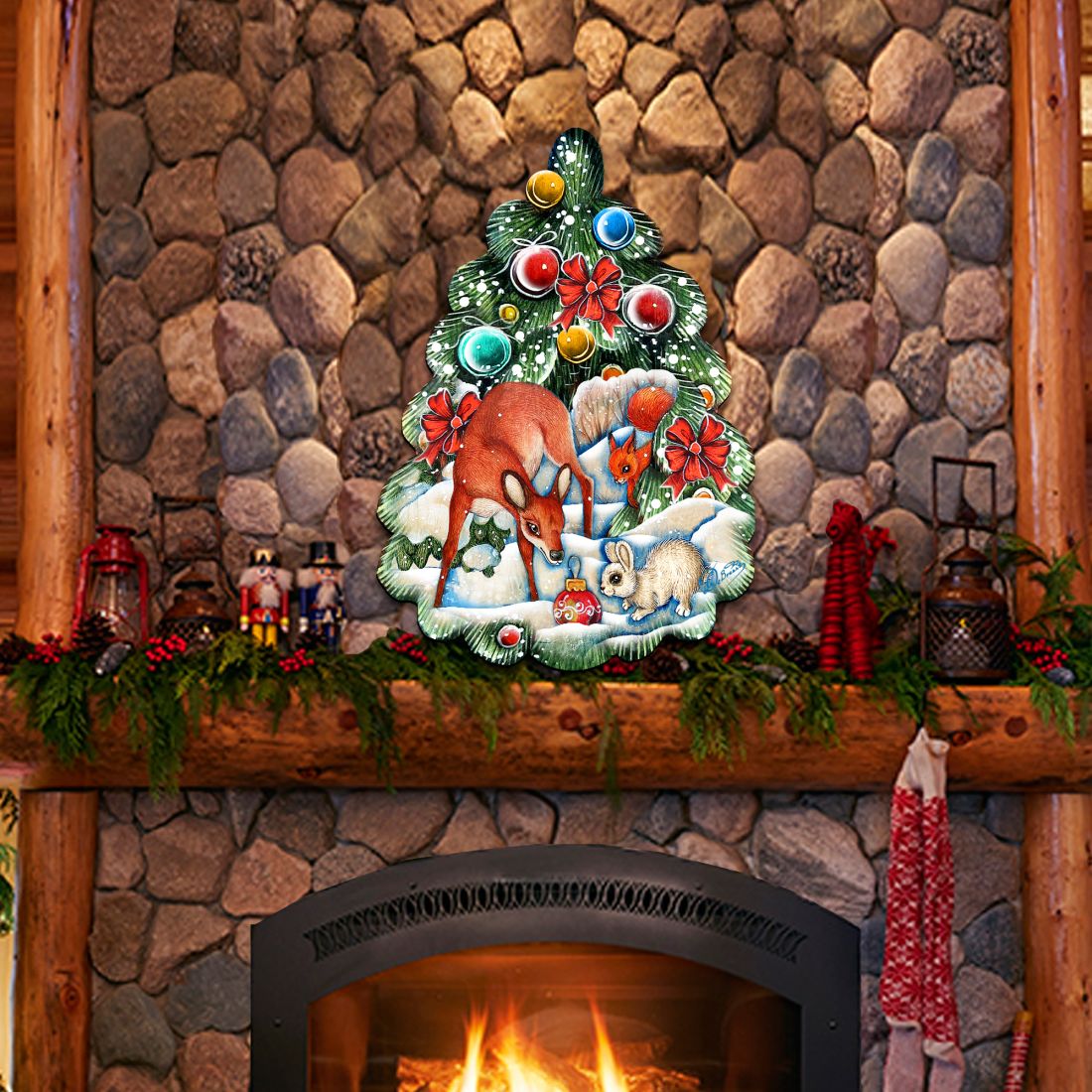 Forest Christmas Tree Holiday Door Decor by G. DeBrekht - Christmas Decor - 8119182H