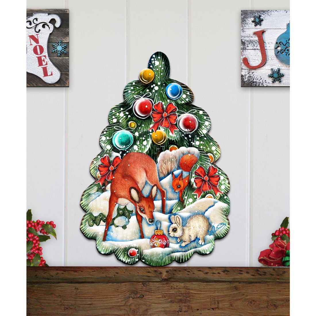 Forest Christmas Tree Holiday Door Decor by G. DeBrekht - Christmas Decor - 8119182H