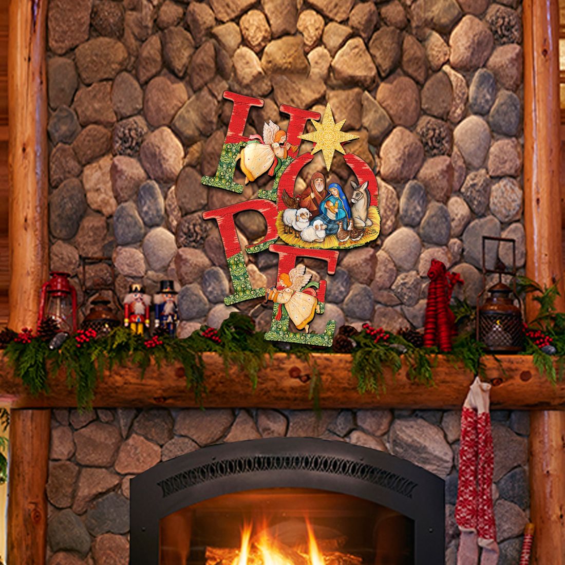 Hope Nativity Christmas Nativity Door Decor by G. DeBrekht - Nativity Holiday Decor - 8121461H