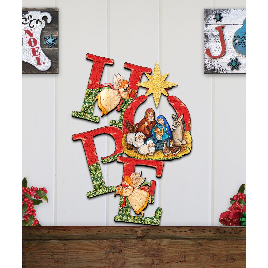 Hope Nativity Christmas Nativity Door Decor by G. DeBrekht - Nativity Holiday Decor - 8121461H