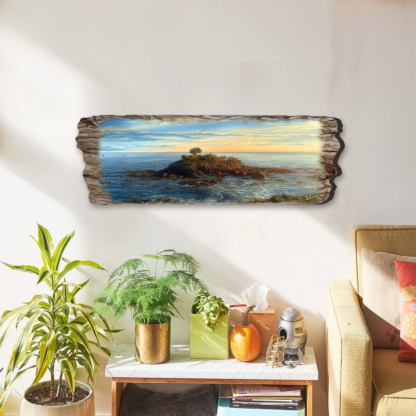 Ocean View Wooden Wall Art by G. DeBrekht Coastal Decor - 8491104W