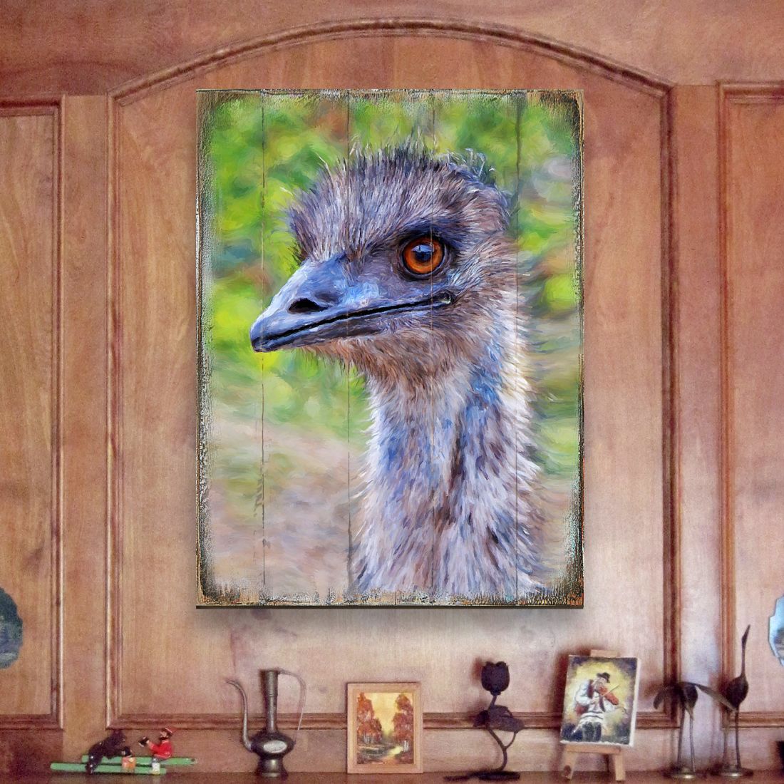 Appel Imu Art Wooden Wall Art by Nature Wonders - Nature Wildlife Decor  - 95243B