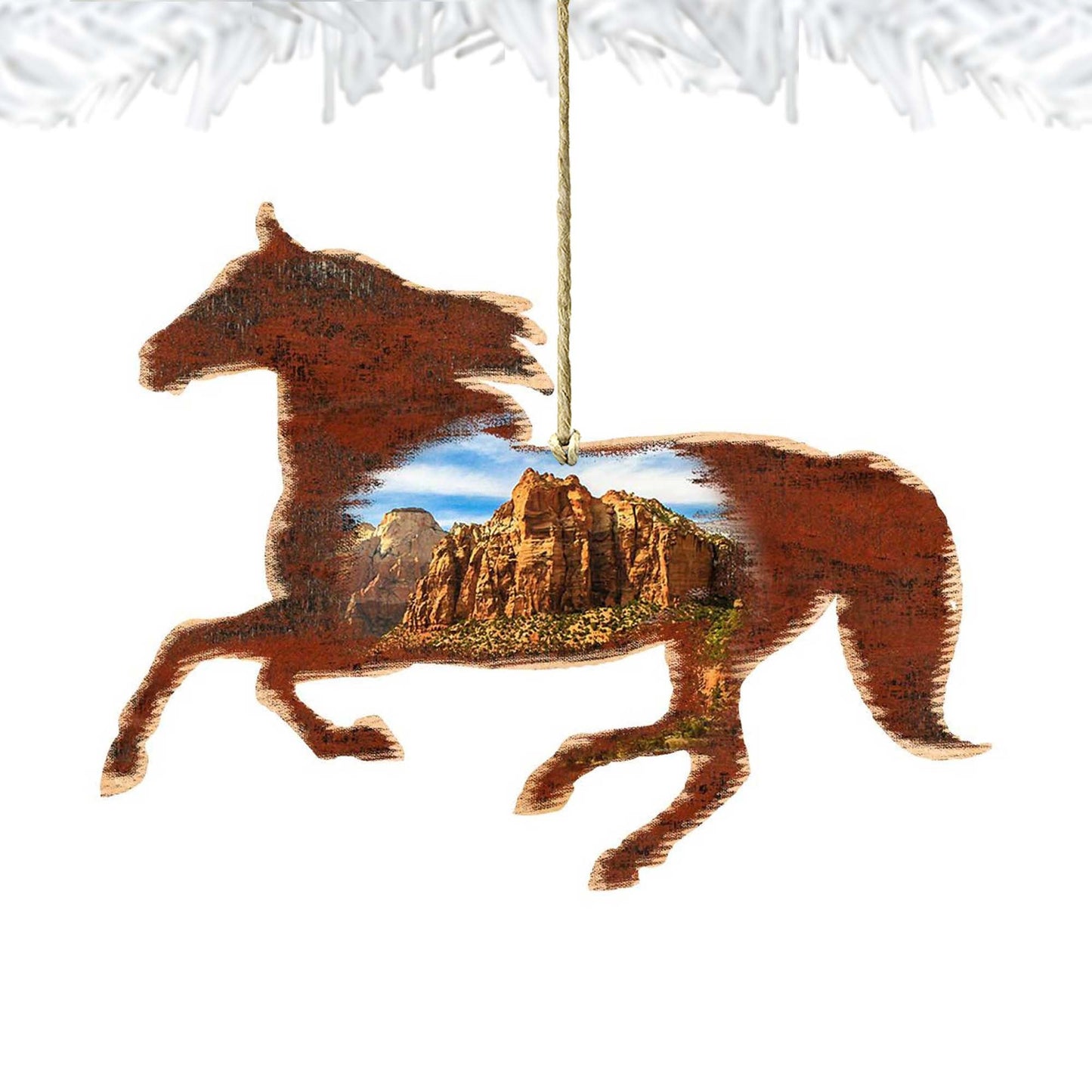 Horse Wooden Ornaments by Nature Wonders - Wildlife Holiday Decor - 81981582