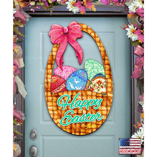 Easter Basket Easter Door Decor by G. DeBrekht - Easter Spring Decor - 8185309H