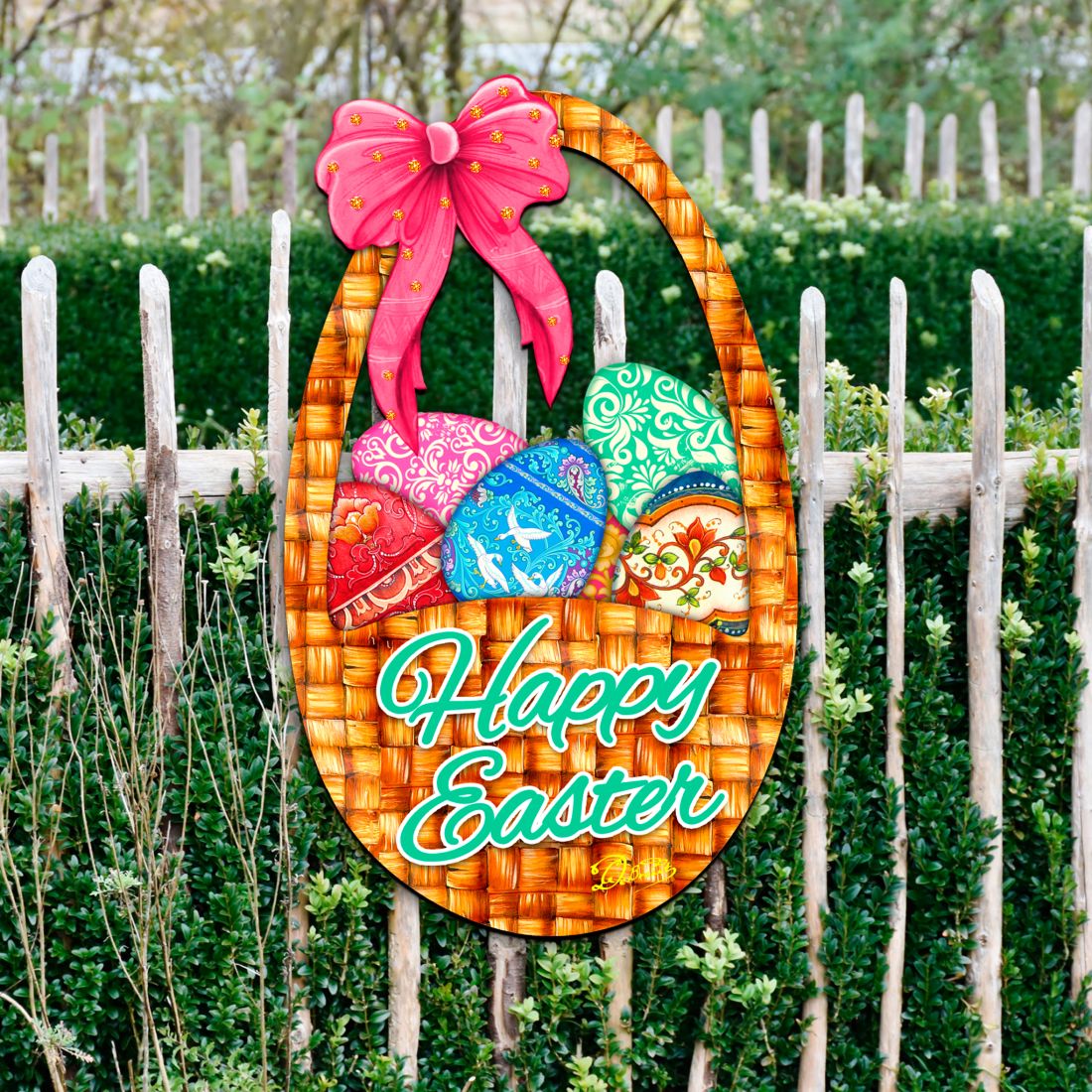 Easter Basket Easter Door Decor by G. DeBrekht - Easter Spring Decor - 8185309H