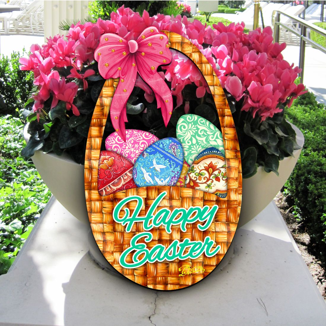 Easter Basket Easter Door Decor by G. DeBrekht - Easter Spring Decor - 8185309H
