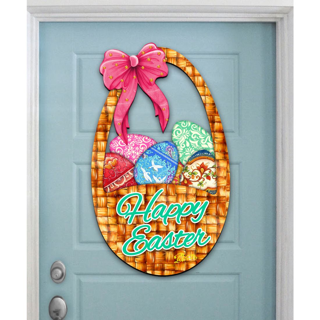 Easter Basket Easter Door Decor by G. DeBrekht - Easter Spring Decor - 8185309H