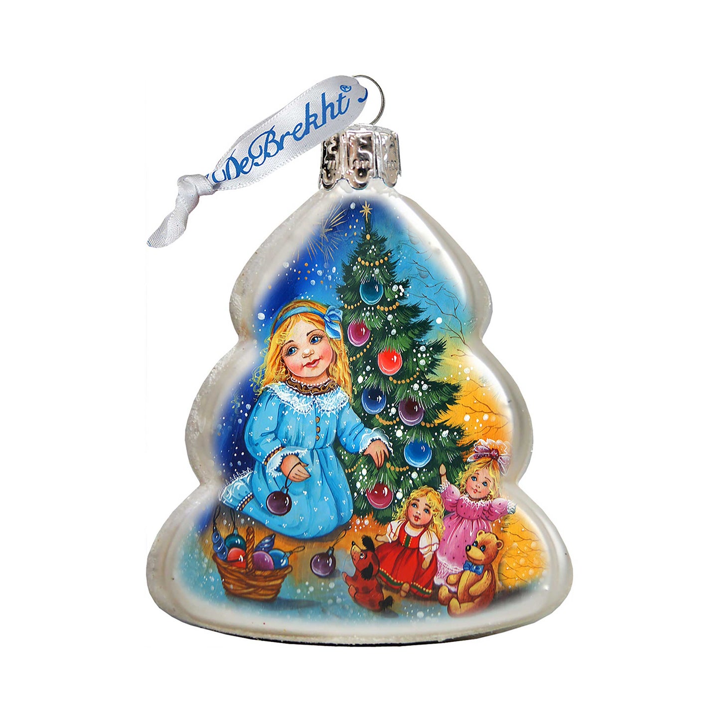 Decorating Tree Mercury Glass Ornament by G. DeBrekht - Christmas Decor - 773029