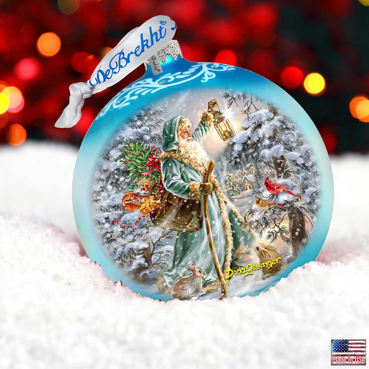 Saint Nicholas Glass Ornament Limited Edition by D. Gelsinger - Christmas Decor - 73918-DG