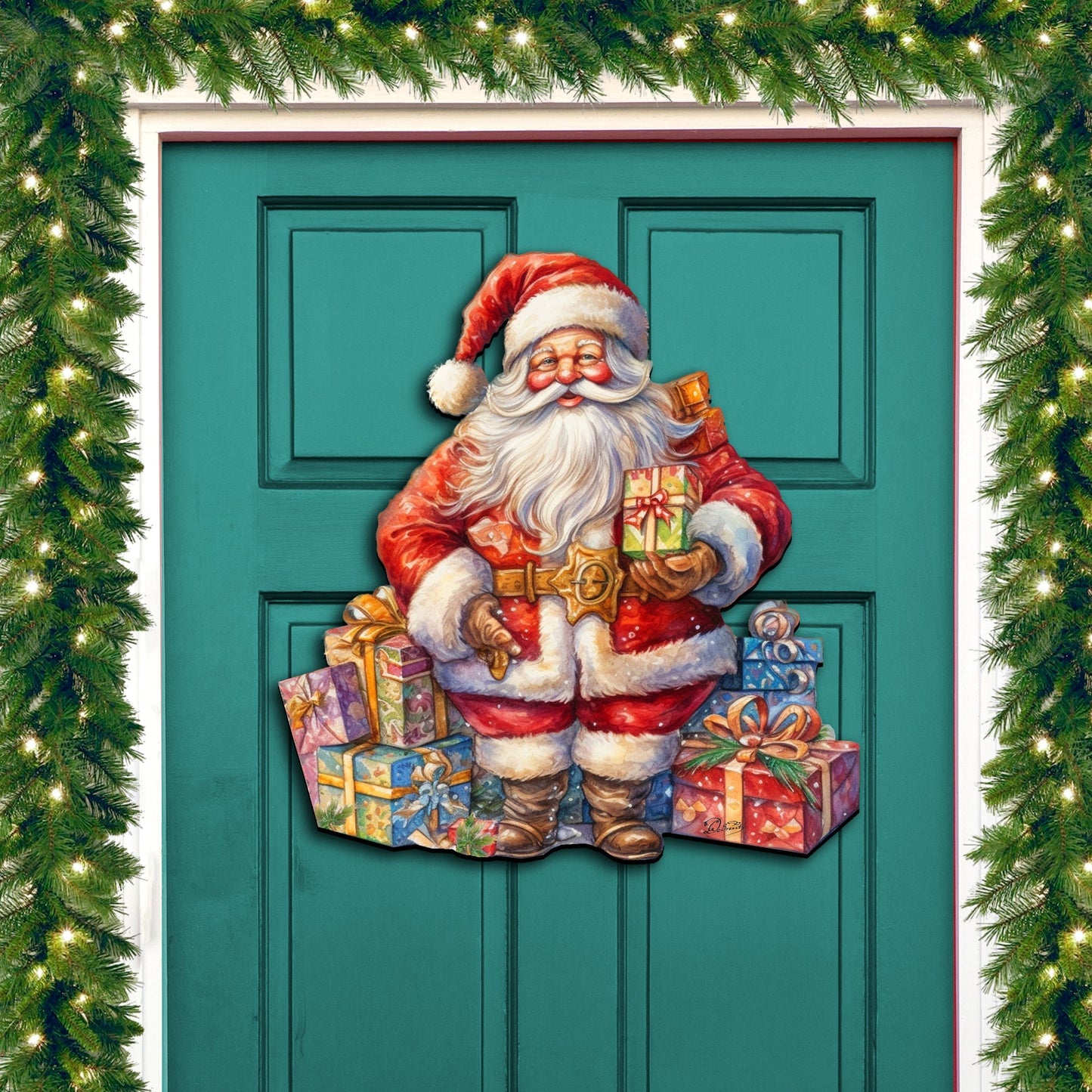 The Joy of Giving Holiday Door Decor by G. Debrekht - Christmas Decor - 8611081H