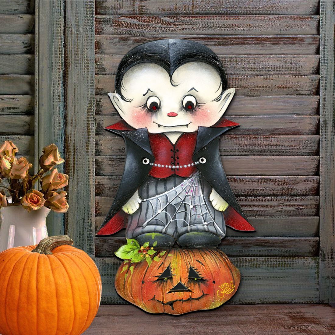 Dracula Halloween Door Decor by Jamie Mills-Price - Thanksgiving Halloween Decor - 8457401H