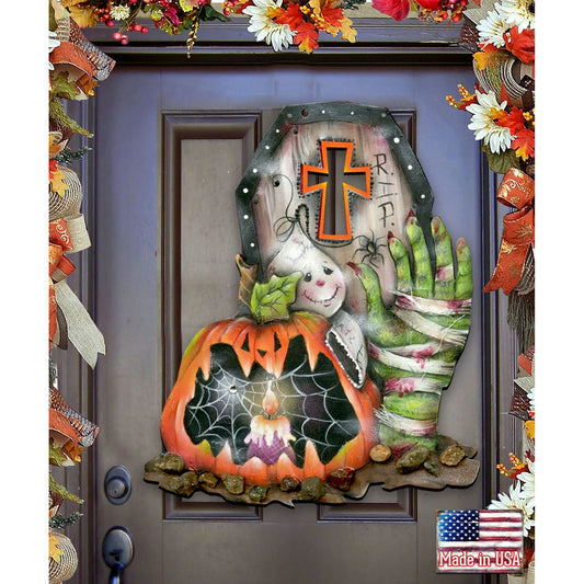 Scary Harry Halloween Door Decor by Jamie Mills-Price - Thanksgiving Halloween Decor - 8457405H