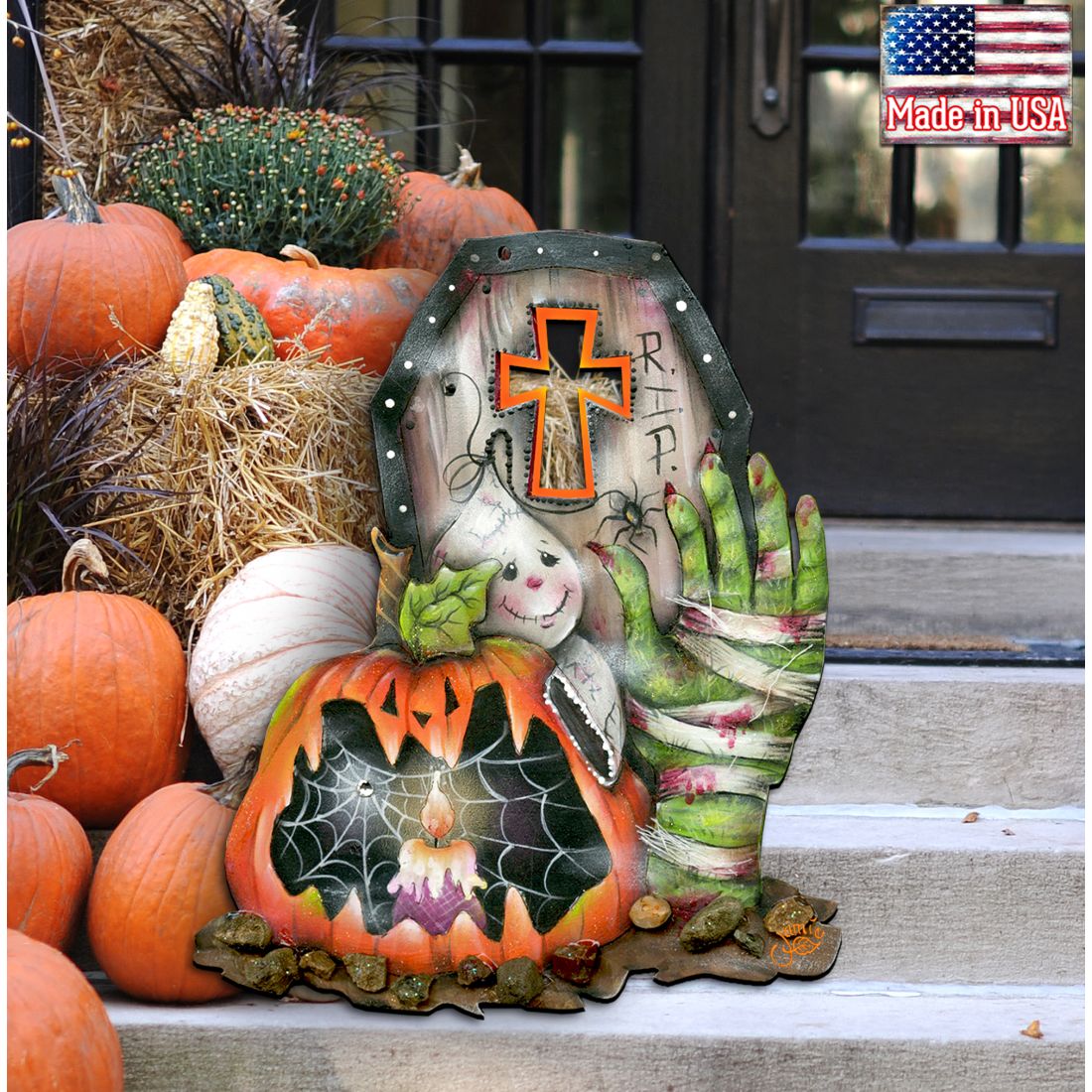 Scary Harry Halloween Door Decor by Jamie Mills-Price - Thanksgiving Halloween Decor - 8457405H