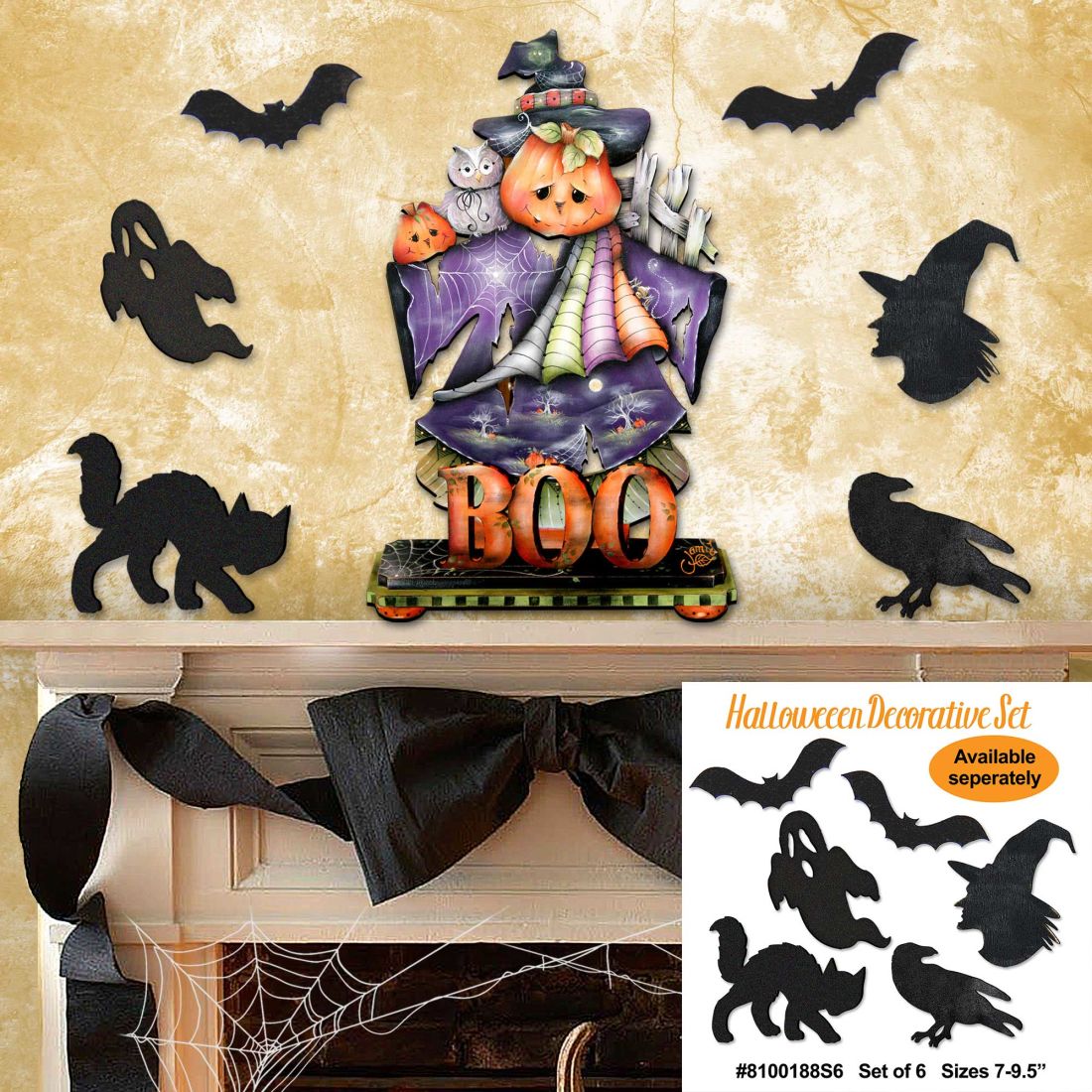 This Boos for You Halloween Door Decor by Jamie Mills-Price - Thanksgiving Halloween Decor - 8457407H
