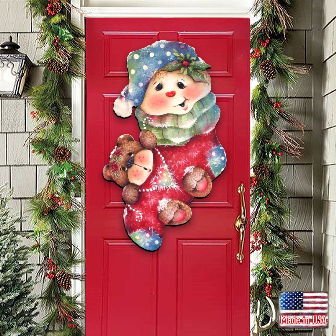 Christmas Bearly Holiday Door Decor by Jamie Mills-Price - Christmas Decor - 8457501H