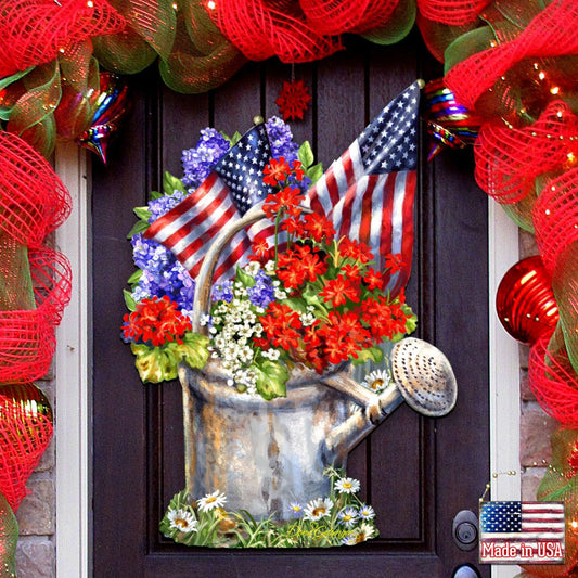 Celebrating the American Freedom Door Decor by Gelsinger - American Christmas Decor - 8461040H-1711