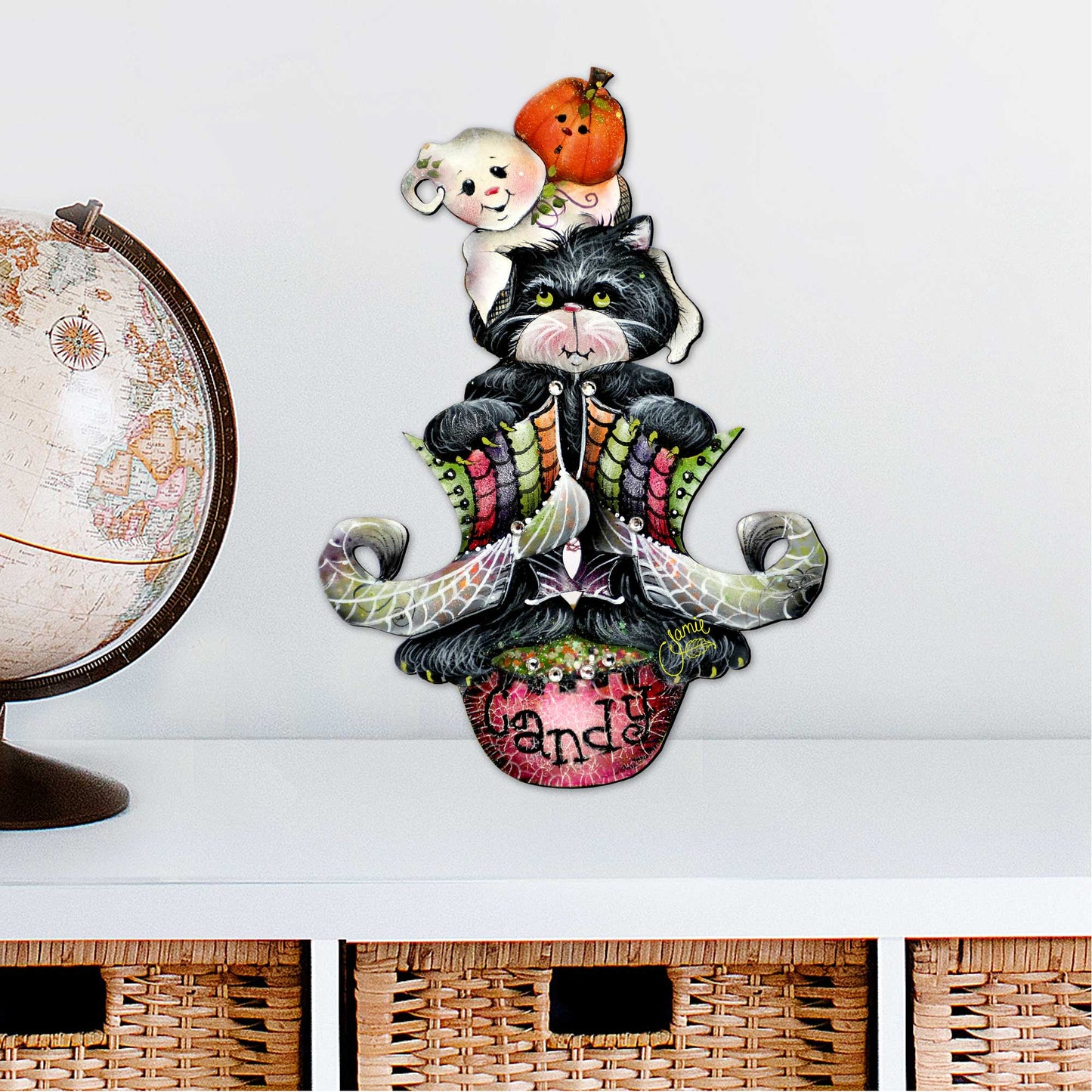 Spoooooky Boos! Halloween Door Decor by Jamie Mills-Price - Thanksgiving Halloween Decor - 8457409H