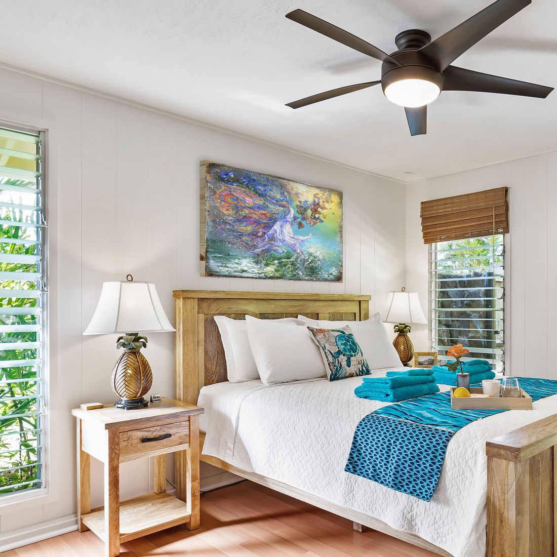 Joie De Vivre Fantasy Wooden Wall Art by Josephine Wall - Fantasy Décor - 852118-JW