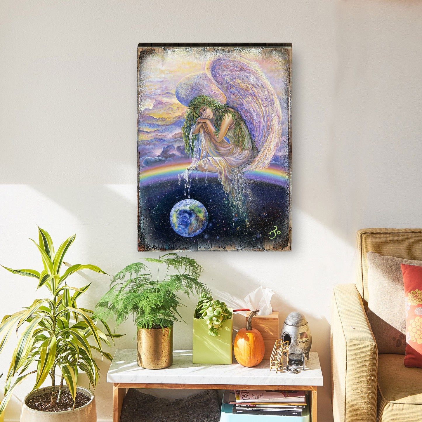 Weep of the World Fantasy Wooden Wall Art by Josephine Wall - Fantasy Décor - 852125-JW
