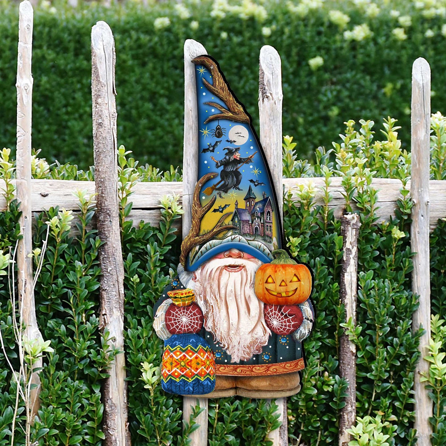 Halloween Gnome Door Decor by G. DeBrekht - Thanksgiving Halloween Decor - 8611016H