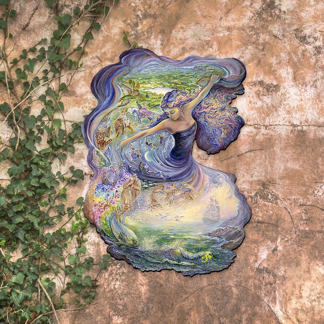 Dance of Dreams Holiday Outdoor Yard Sign by Josephine Wall - Christmas Decor - 845618F-JW