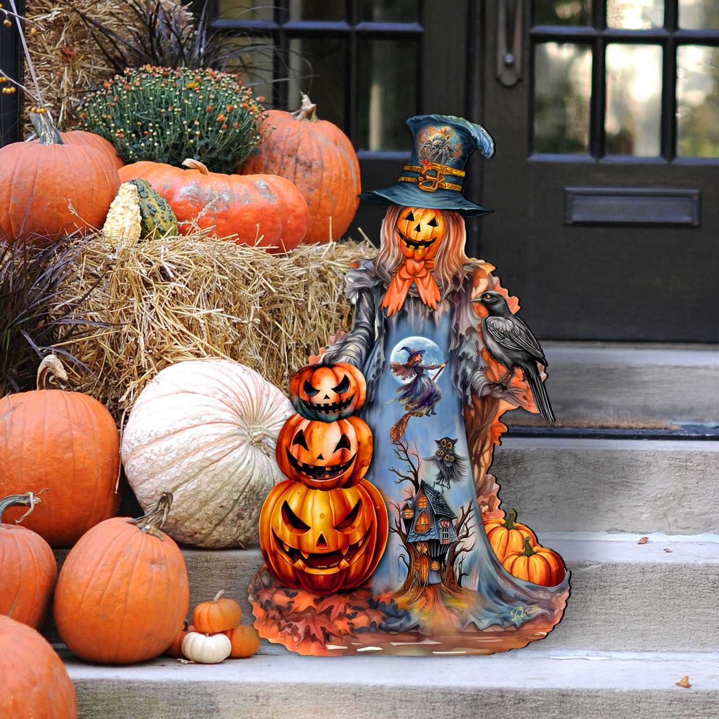 Halloween Pumpkin Holiday Door Décor by G. DeBrekht - Halloween Décor - 8652796H
