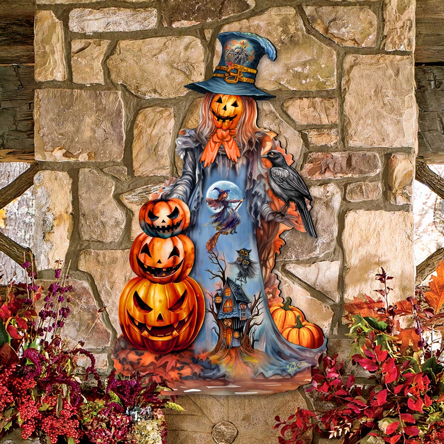 Halloween Pumpkin Holiday Door Décor by G. DeBrekht - Halloween Décor - 8652796H