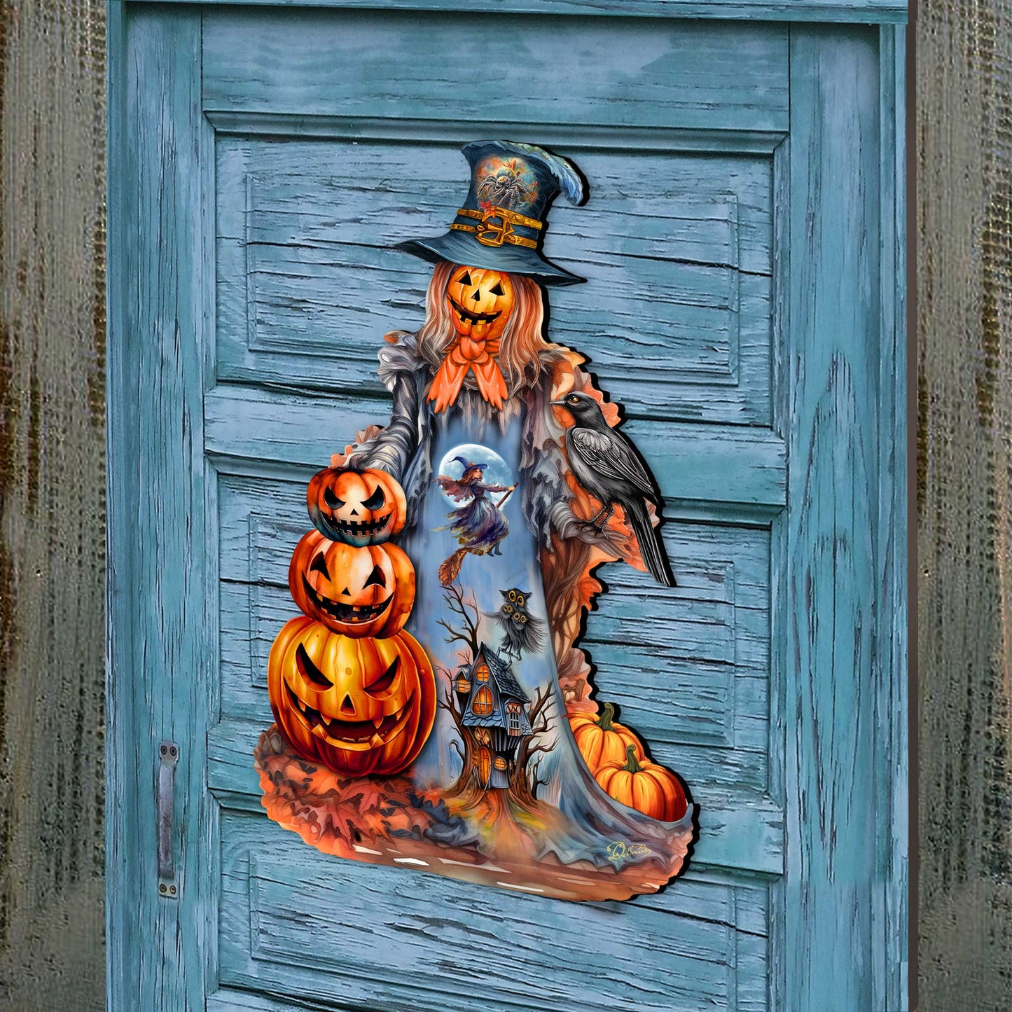 Halloween Pumpkin Holiday Door Décor by G. DeBrekht - Halloween Décor - 8652796H