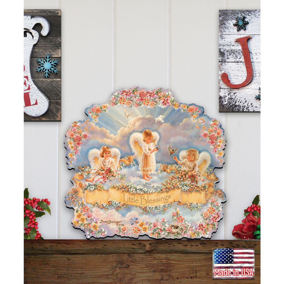 Little Blessings Nativity Door Decor by D. Gelsinger - Nativity Holiday Decor - 8461017H-0708