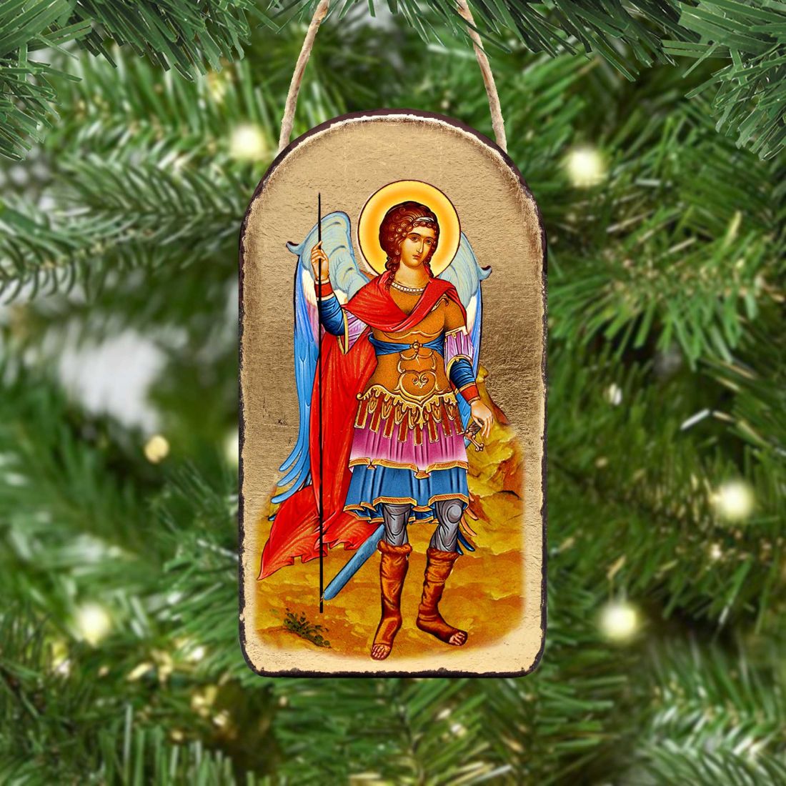 Saint Michael the Angel Religious Christian Sacred Icon Ornament - Inspirational Icon Décor - 87022