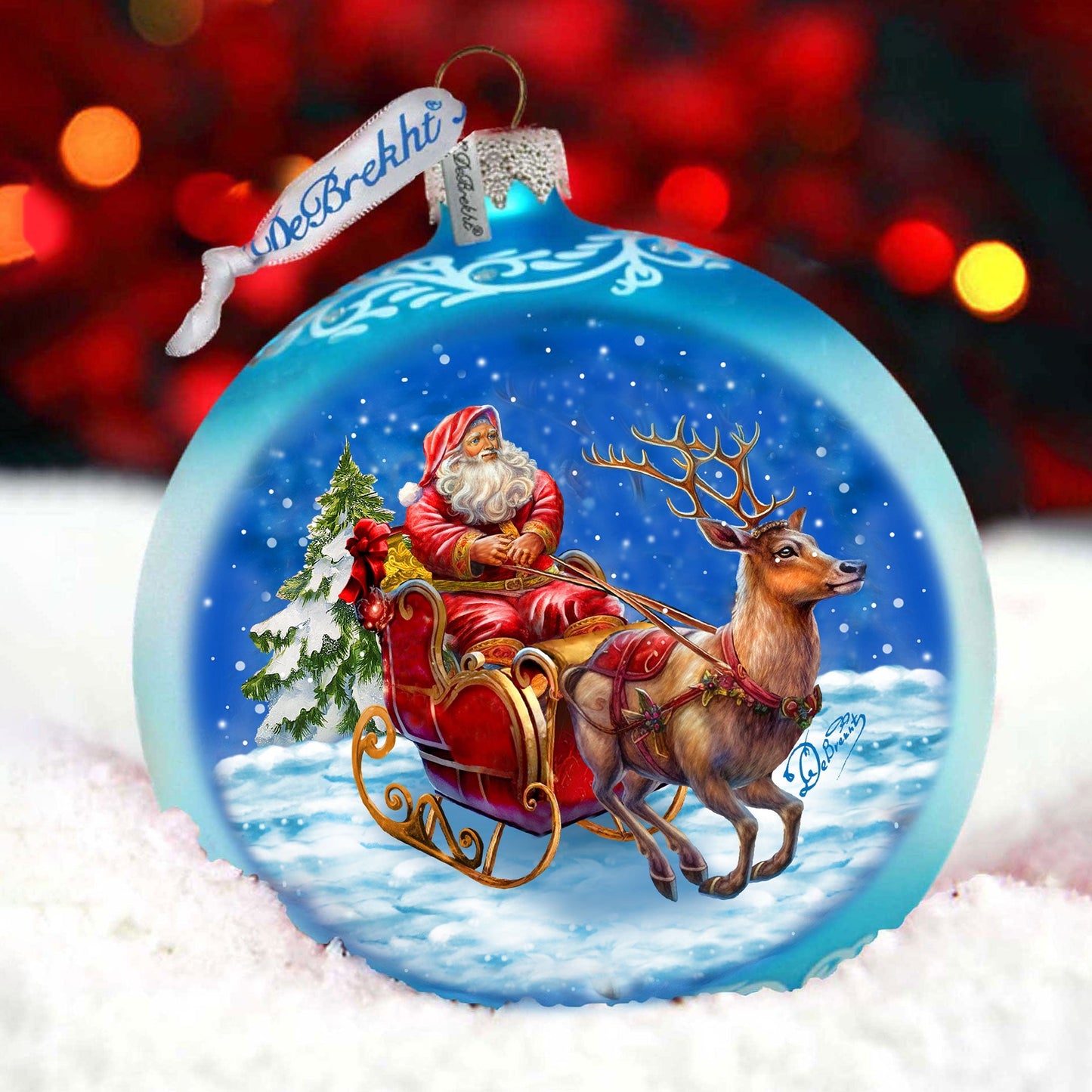 Enchanted Midnight Journey Lg Glass Ornament by G.Debrekht - Christmas Holiday Decor - 73962