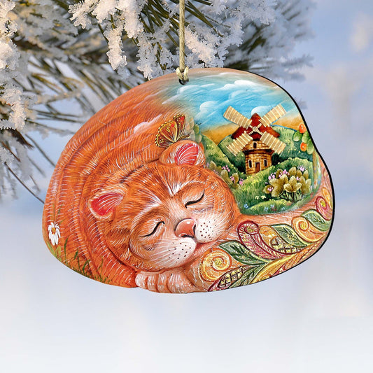 Kitten Wooden Ornaments Christmas by G. DeBrekht - Easter Spring Decor - 8185251