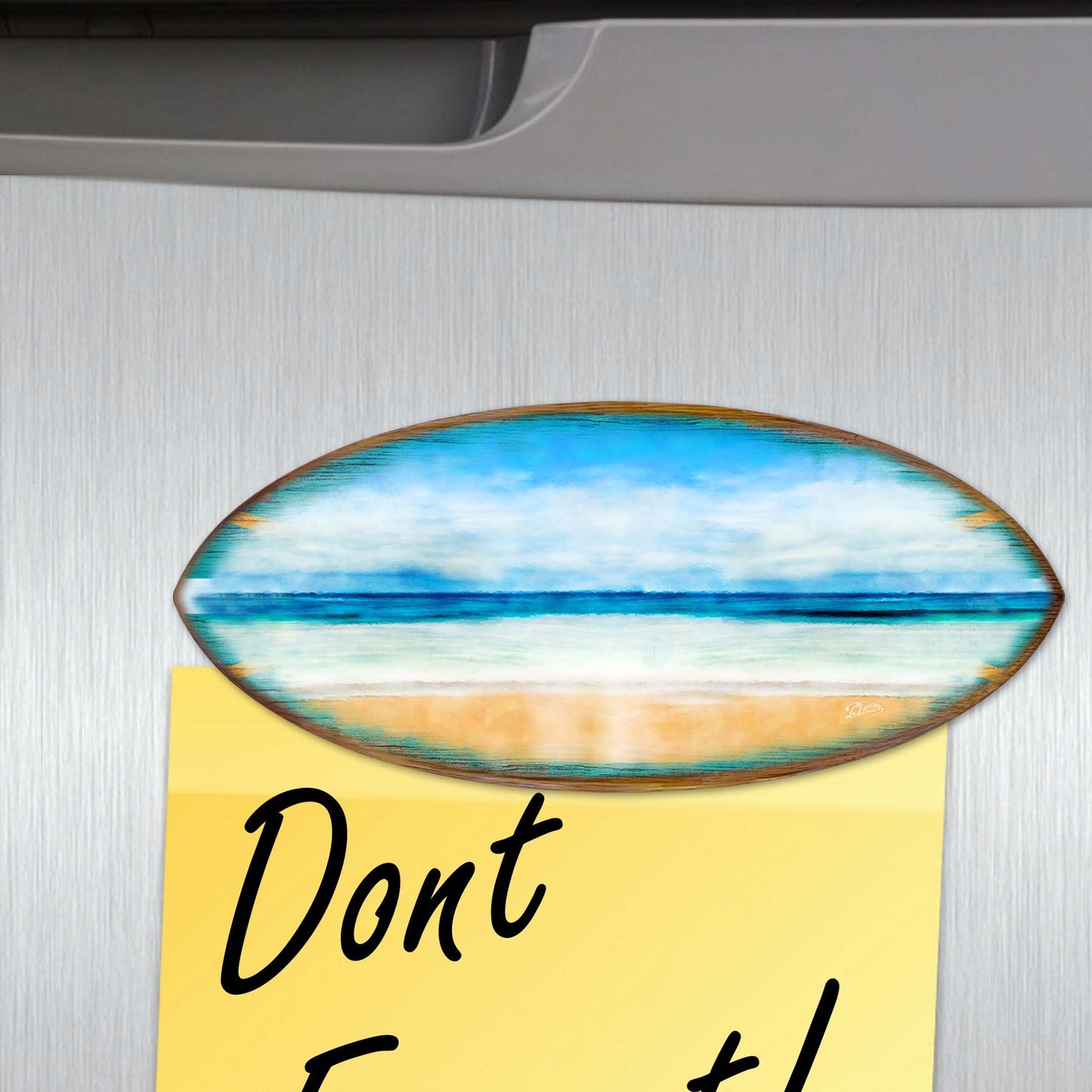 Coastal Charmers Surfboards Decorative Wooden Magnets Set of 6 by G. Debrekht - Coastal Decor - 8090070G-S6