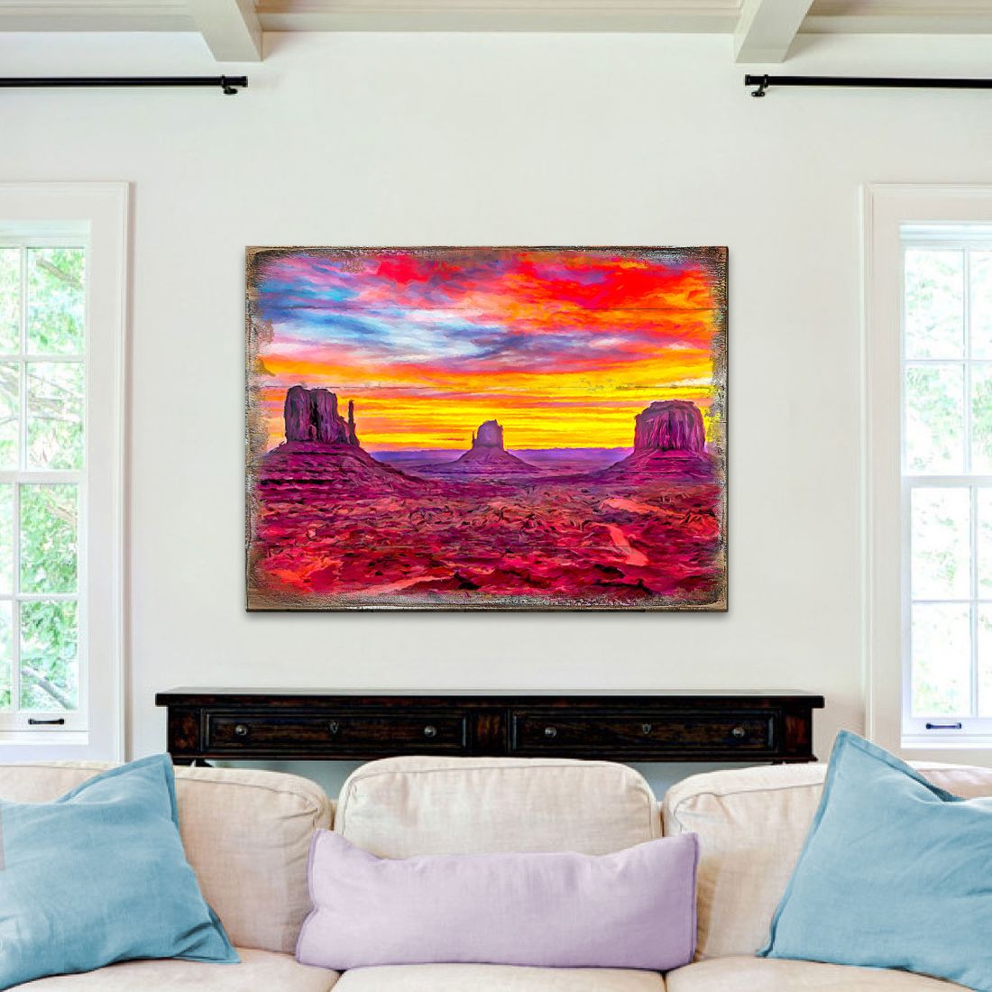 Canyons Landscape Art Wooden Wall Art by Nature Wonders - Nature Wildlife Decor  - 95236B