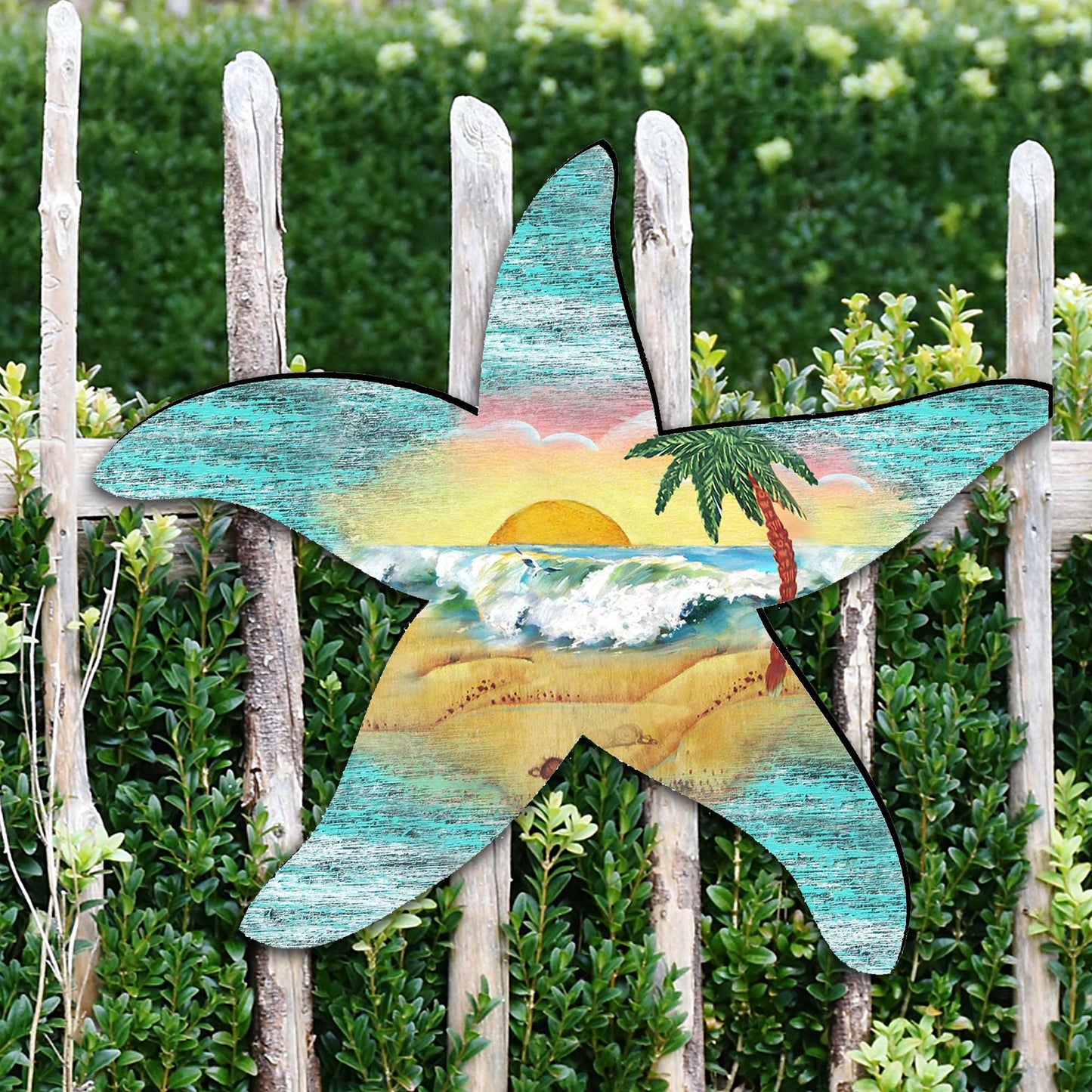 Starfish Coastal Door Decor by G. DeBrekht - Coastal Holiday Decor - 8198531H