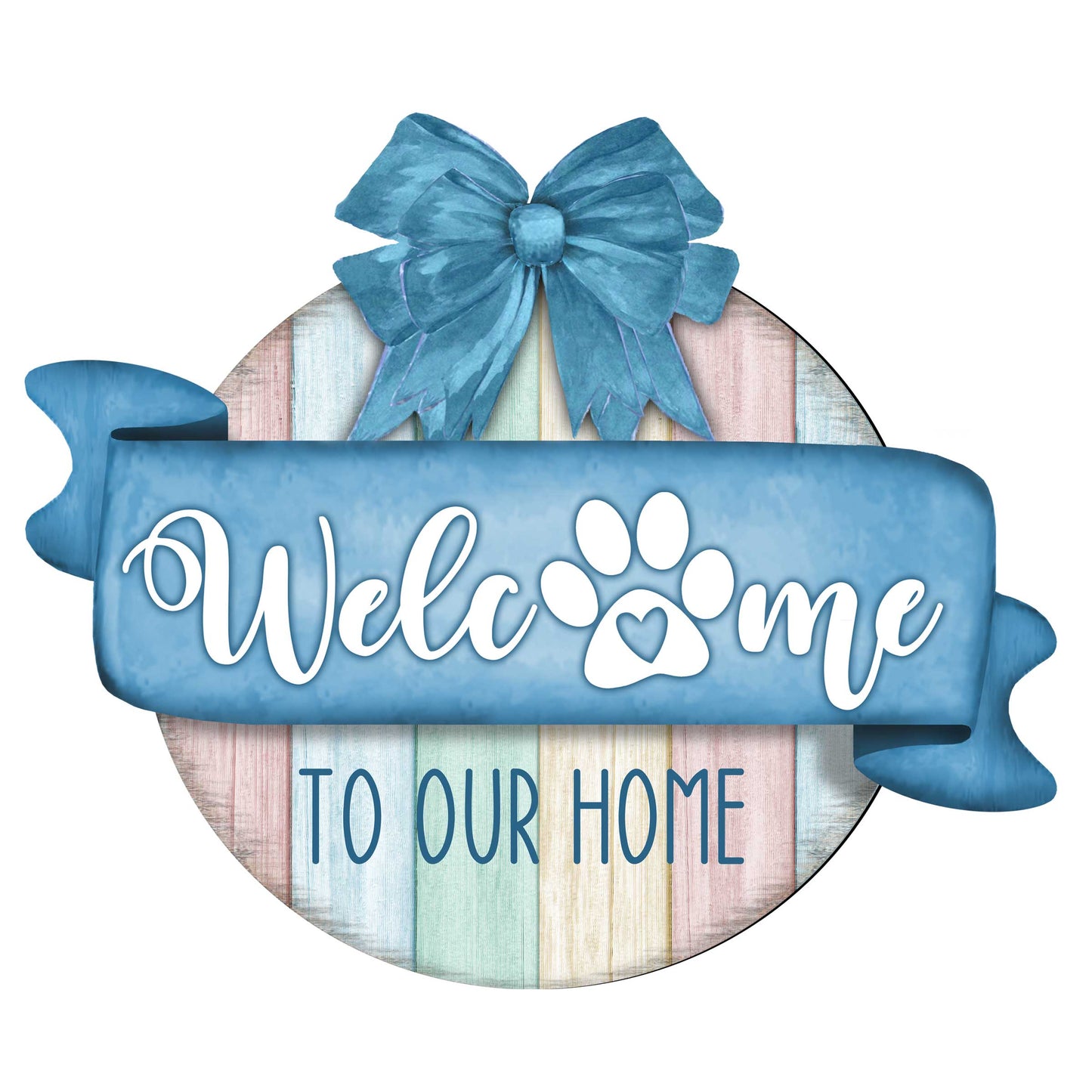 Front door welcome sign Dog lover porch wreath Main entrance Welcome sign - Wooden front porch decor - 933102H