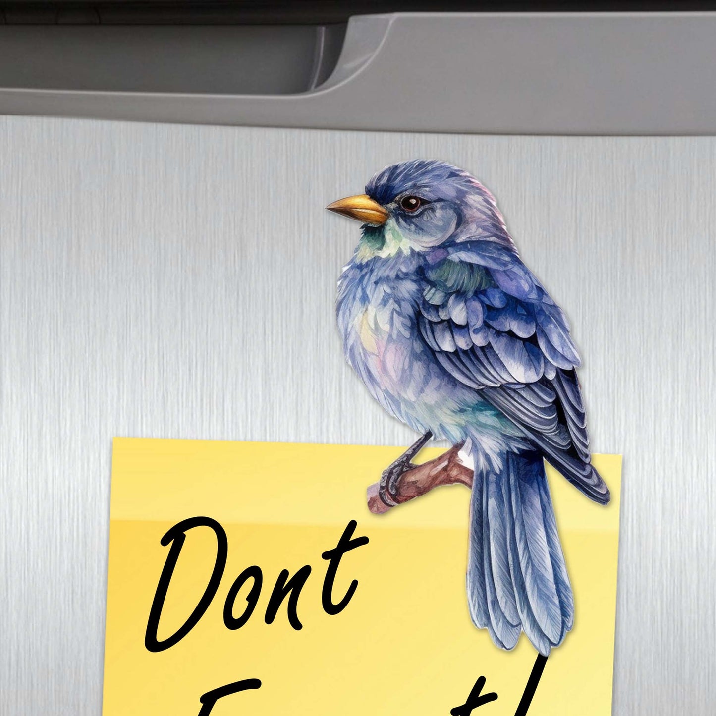 Winter Birds Decorative Wooden Magnets Set of 6 by G. Debrekht - Christmas Decor - 8090005G-S6