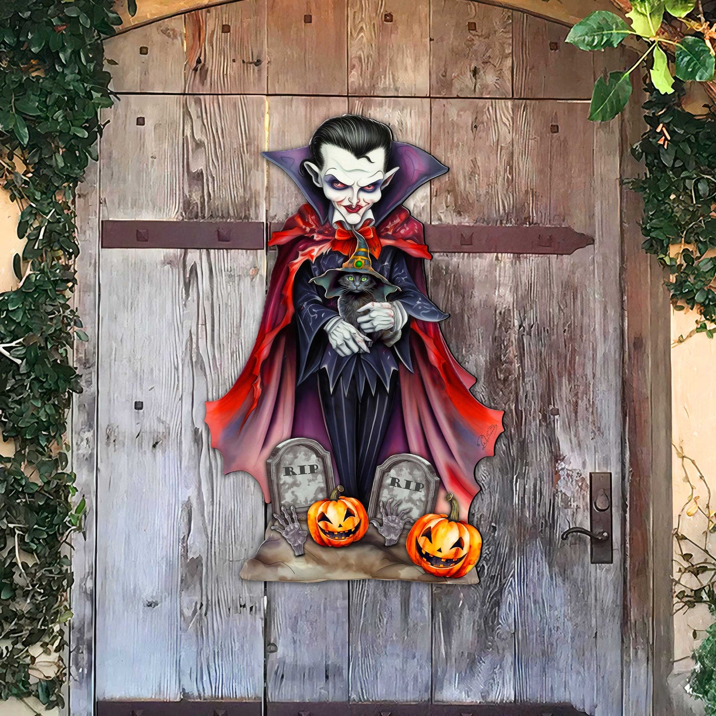 Dracula Door Hanger by G. Debrekht - Halloween Decor - 8652822H