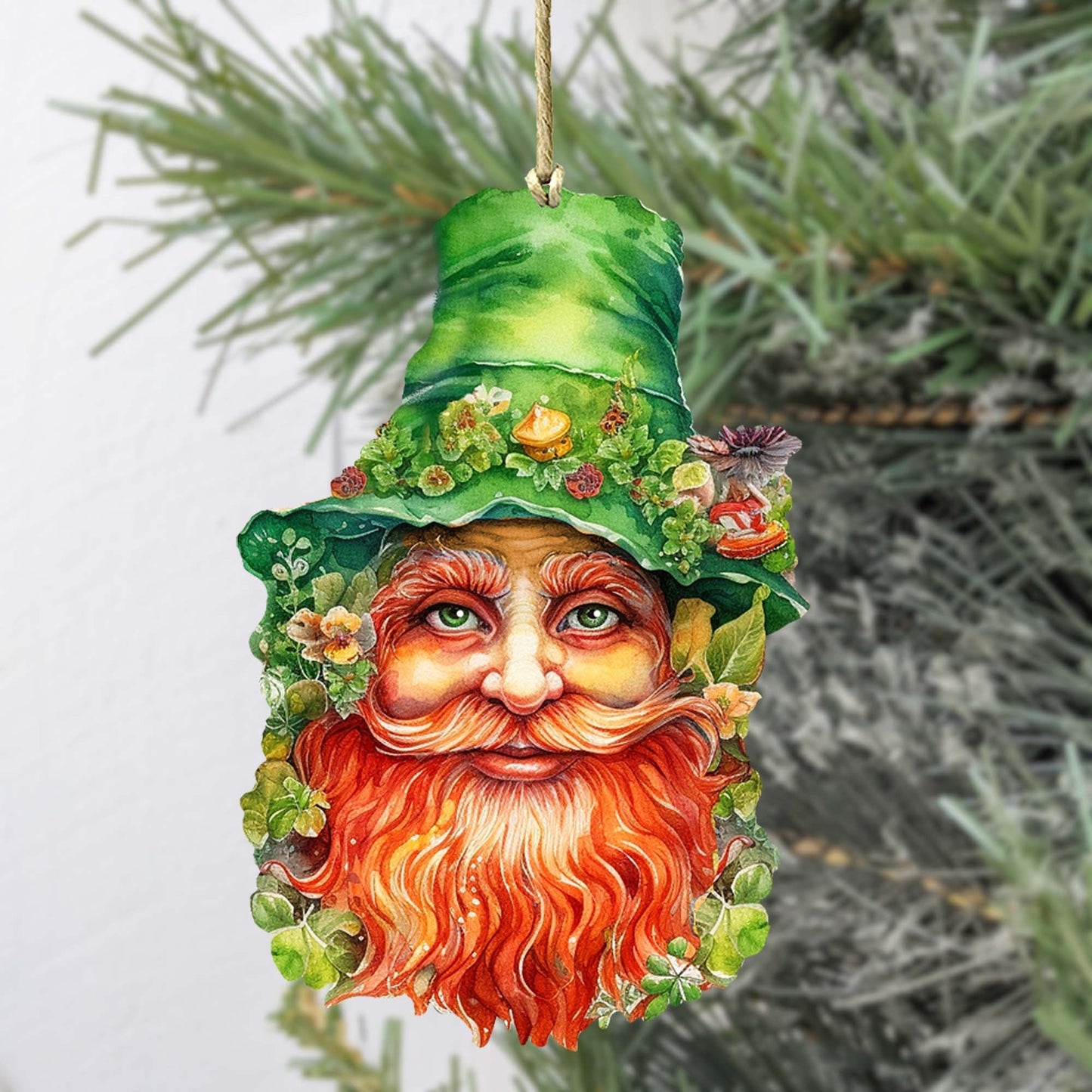 Happy St. Patrick Day Wooden Ornaments by G. DeBrekht Easter Spring Decor - 8652779