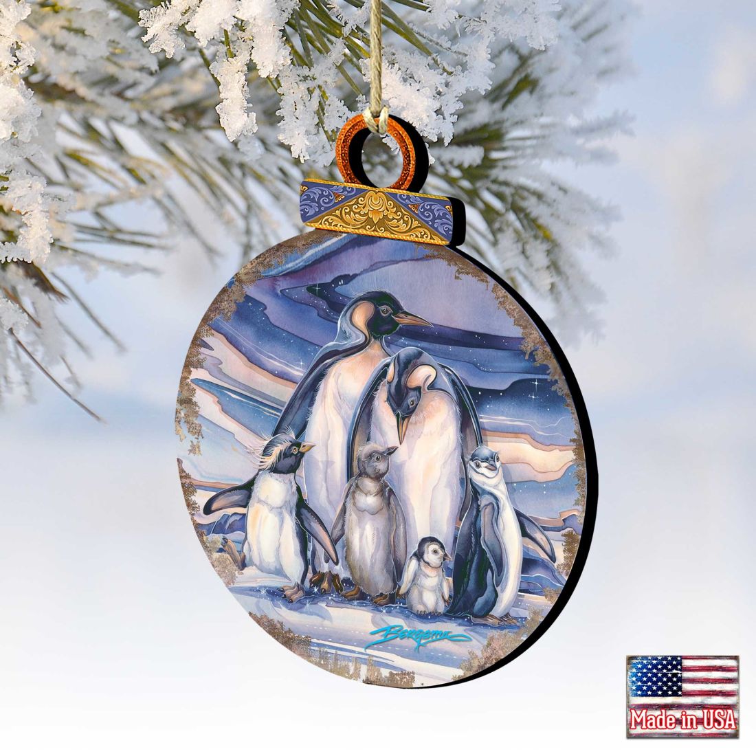 Sno Buddy Like You Wooden Ornaments by J. Bergsma - Wildlife Holiday Decor - 8591659-JB