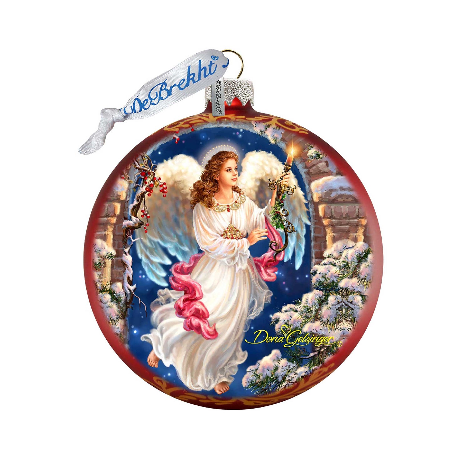 Angel in The Arch Glass Ornament Limited Edition by D. Gelsinger - Christmas Decor - 73892-1322