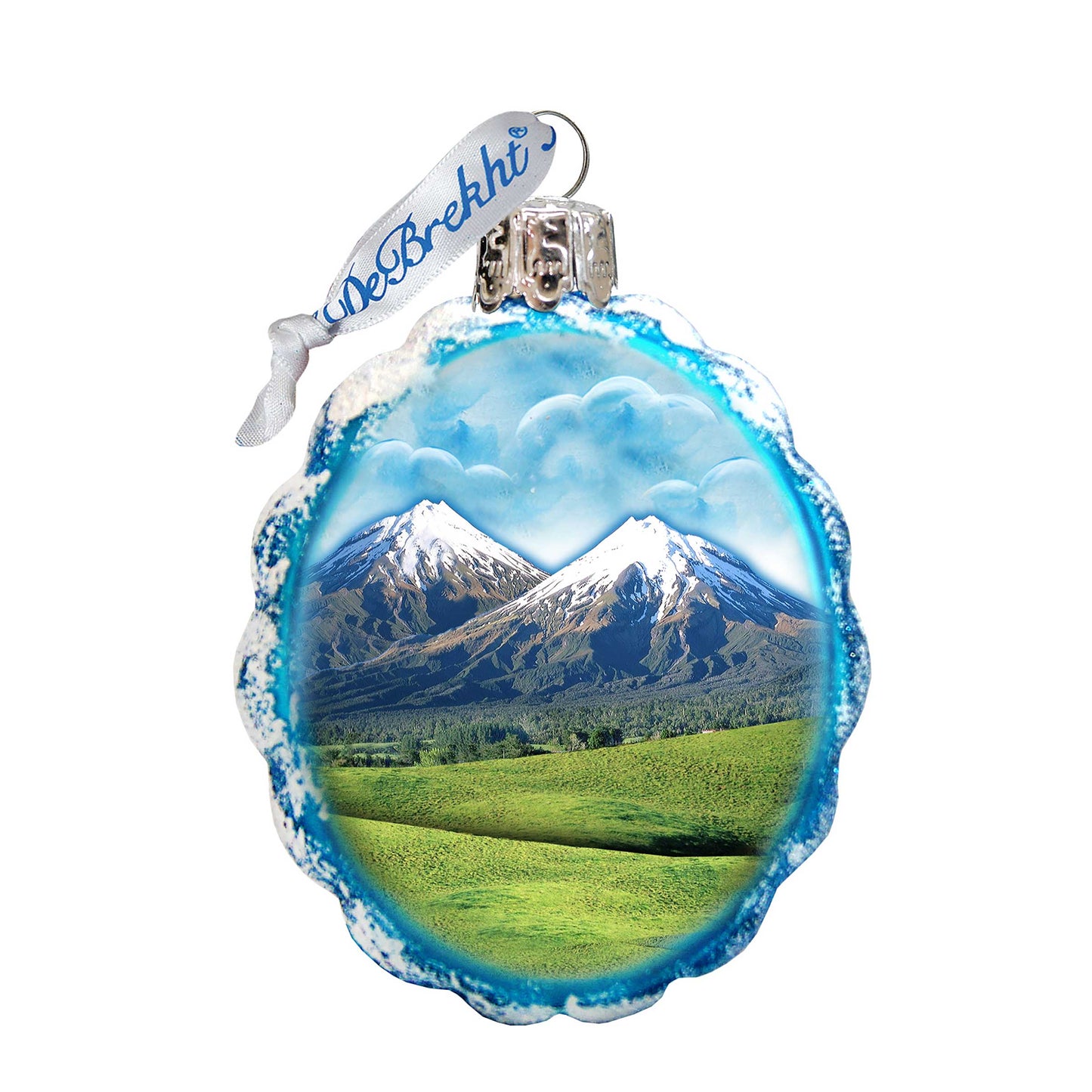 Mountains Mercury Glass Ornament by G. DeBrekht - Wildlife Holiday Décor - 771039